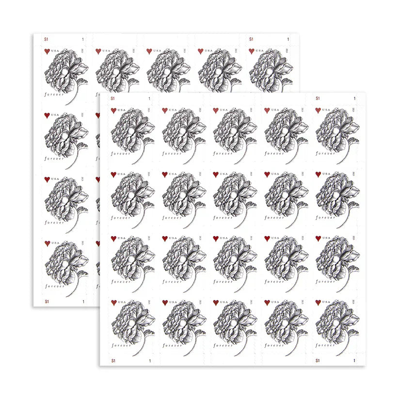 Forever Stamps 2015 Vintage Rose-Wedding Invitation & Love Celebration, First-Class Postage