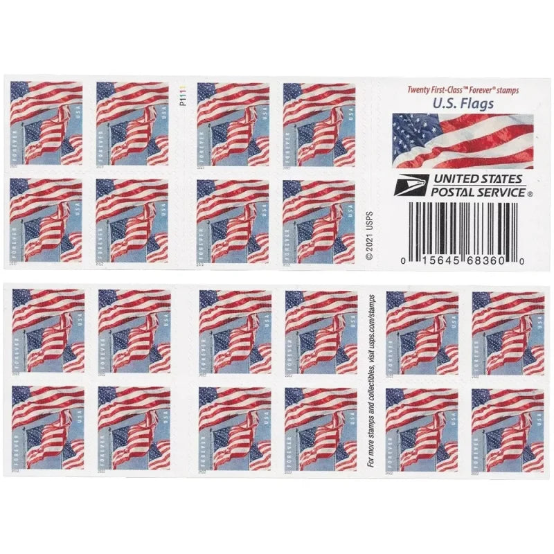 Forever Stamps 2022 U.S. Flag-Patriotic Symbol, First-Class Postage