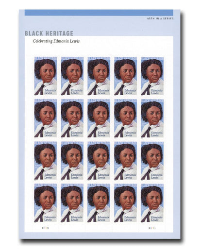 Forever Stamps 2022 Edmonia Lewis-Black Heritage Series, Commemorative Issue, First-Class Postage