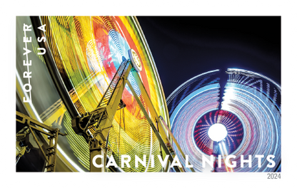 Forever Stamps 2024 Carnival Nights-First-Class Postage