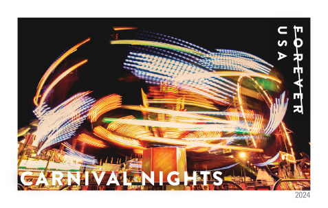 Forever Stamps 2024 Carnival Nights-First-Class Postage