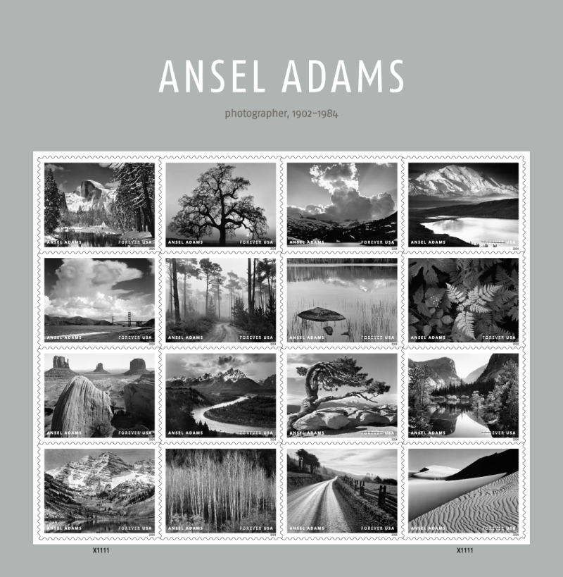 Forever Stamps 2024 Ansel Adams Photography-Art Collection, First-Class Postage