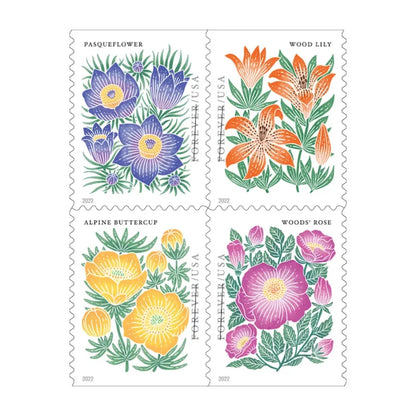 Forever Stamps 2022 Mountain Flora-Nature & Wildlife Series, First-Class Postage