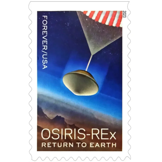 Forever Stamps 2023 OSIRIS-REx Return to Earth-Space Exploration, First-Class Postage
