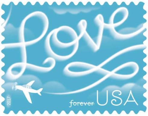 Forever Stamps 2017 Love Skywriting-Love Series, First-Class Postage